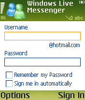 Msn Messenger (Nokia ve Sony Ericsson)